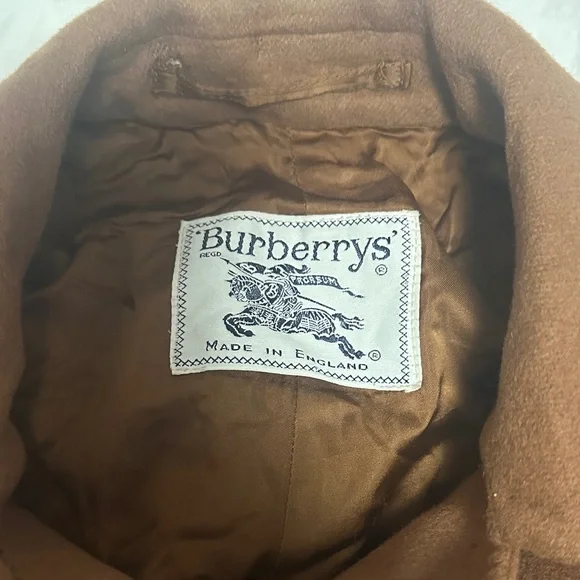 Vintage Burberry Cashmere Brown Trench Coat - Picture 2 of 6